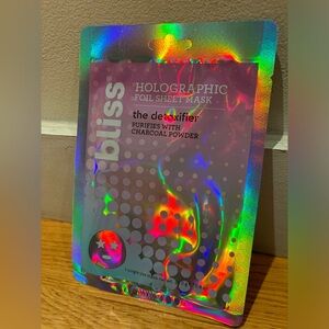NEW Bliss Holographic Foil Sheet Mask. The Detoxifier